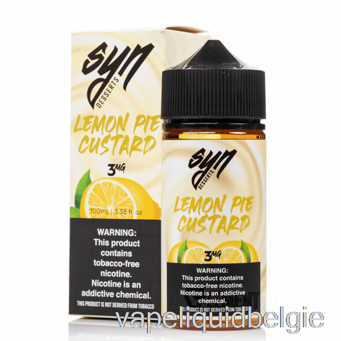 Vape België Citroentaartvla - Syn Liquid - 100ml 3mg